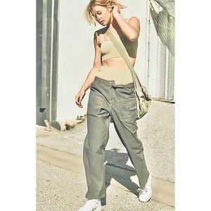 Free People FP Movement Voyage Womens Size M Cargo Utility Pants Green - NEW!